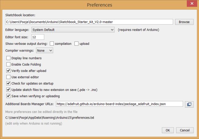 Additional Boards Manager URL